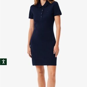 NWT Lacoste Dark Blue Slim Fit Stretch Mini Polo Dress